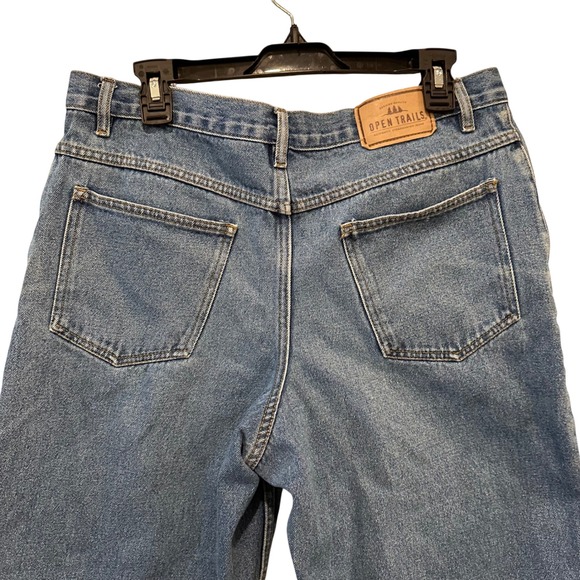 Open Trails Authentic Stonewashed Jeans Men's 32x24 Relaxed Fit Hiking Gorpcore - Picture 6 of 11